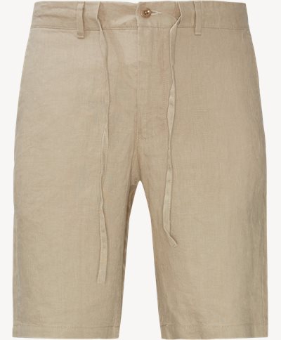 Avslappnade linne DS-shorts Relaxed fit | Avslappnade linne DS-shorts | Sand